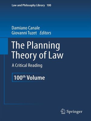 cover image of The Planning Theory of Law